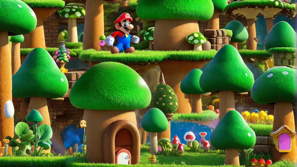 Mario Mushroom Kingdom - Mushroom Growing