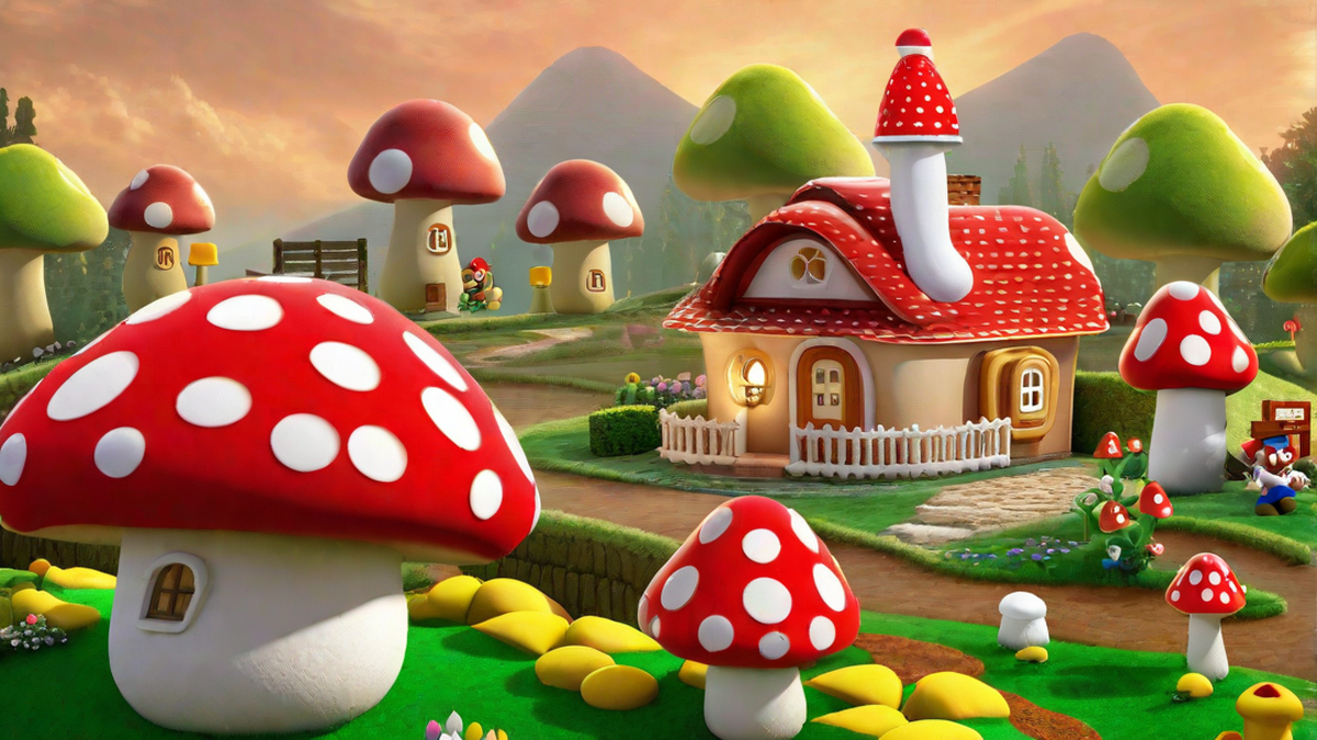 New Super Mario Bros Wii Mushroom House Mushroom Growing 0201